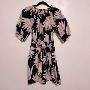 Kate Spade Falling Flower Cotton Poplin Dress Size Small